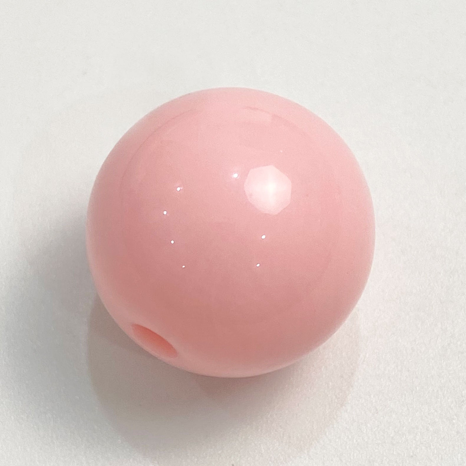 Wholesale 10pcs/pack Creamy Straight Hole Solid Color Round Beads